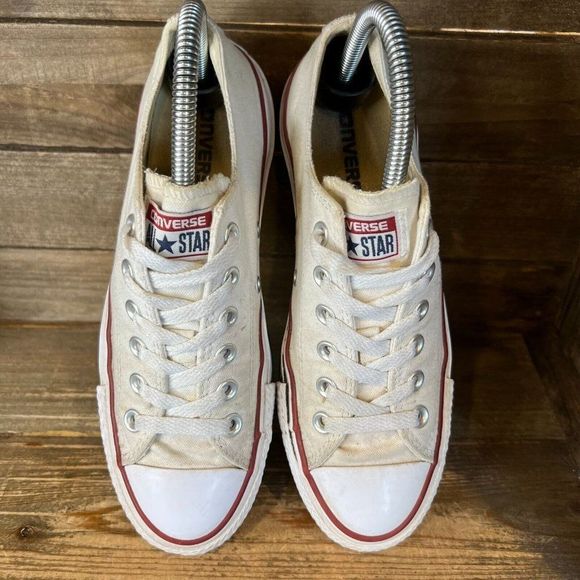 Womens Converse Chuck Taylor All Star Ivory Low Top Shoes Sneakers Size 7 M GUC - Picture 3 of 7